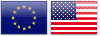 EUR USD Flags