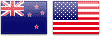 NZD USD Flags