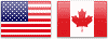 USD CAD Flags