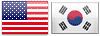 USD KRW Flags