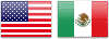 USD MXN Flags