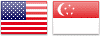 USD SGD Flags